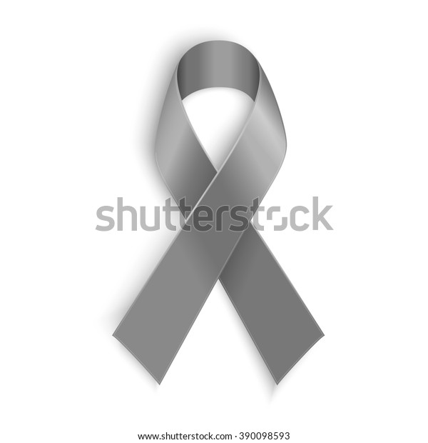 Grey Ribbon Symbol Borderline Personality Disorder Stock Illustration