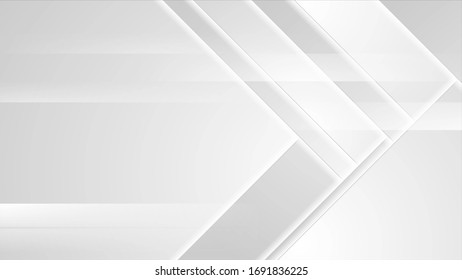 Grey White Corporate Abstract Tech Background