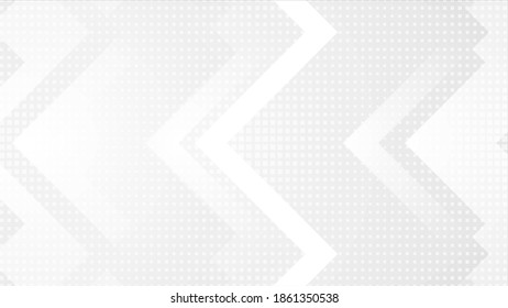 Grey And White Tech Arrows Abstract Background