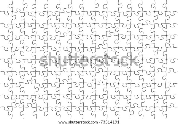 Grid Jigsaw Puzzle 150 Pieces Slightly Stock Illustration 73514191