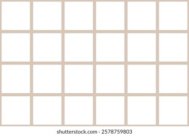 Grid layout pattern with white squares and beige border design
