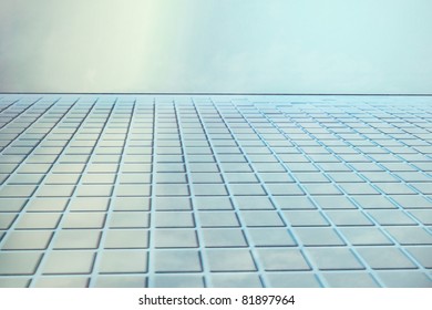 grid perspective blue yellow