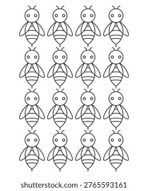 A grid of potted cacti illustrations, simple and modern design for various creative projects and decor