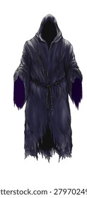 Grim reaper empty robe levitating png