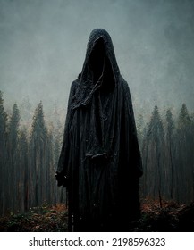 Grim Reaper In The Forest