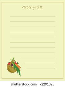 Grocery List