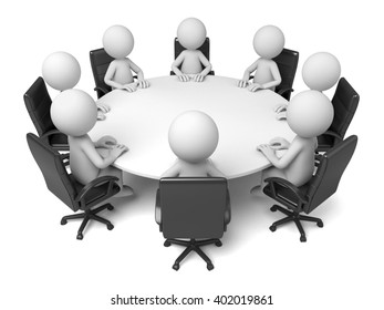 Group 3d People Meeting Stock Illustration 402019861 | Shutterstock