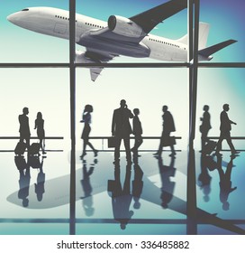 Group Business People Corporate Travel Trip Stock Illustration ...