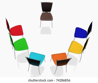 Group Chairs Costs Halfround Stock Illustration 74286856 | Shutterstock
