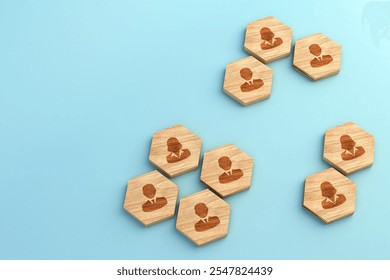 Group of people in a modern corporate environment, with a focus on teamwork and collaboration. Represents integration, business and professional networking. 3D illustration - Powered by Shutterstock