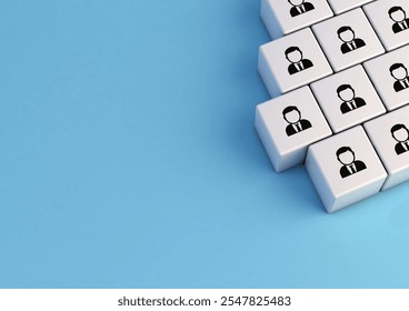 Group of people in a modern corporate environment, with a focus on teamwork and collaboration. Represents integration, business and professional networking. 3D illustration. - Powered by Shutterstock