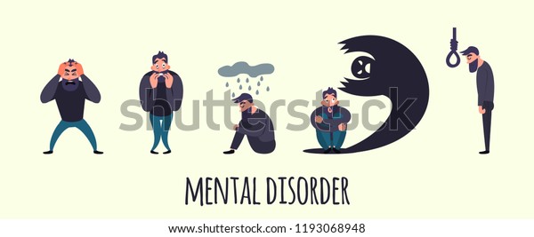 Group People Psychology Psychiatric Problem Illness Stock Illustration 1193068948 Shutterstock