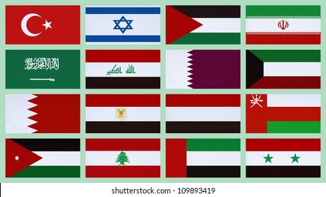 Middle East Flags Images, Stock Photos & Vectors | Shutterstock