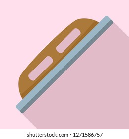 Grout Construction Tool Icon. Flat Illustration Of Grout Construction Tool Icon For Web Design