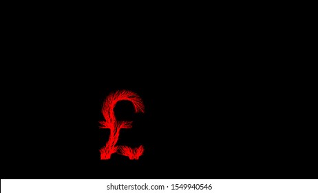 Growing Tree in a shape of a pound sign. 3D rendering.
