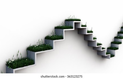 Growth and progress concept