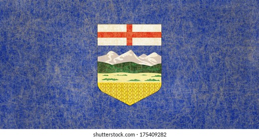 Grunge Alberta Flag