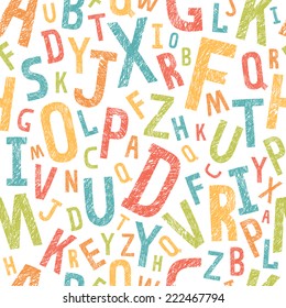 Alphabet Letters Texture Old Shabby Vintage Stock Illustration ...