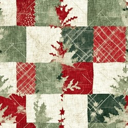 Grunge Americana Rustic Christmas Snowflake Winter Cottage Style Background Pattern. Festive Distress Cloth Effect For Cozy Holiday Season Home Decor. 