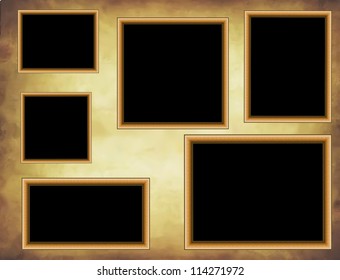 Grunge Assorted Photo Frames Stock Illustration 114271972 | Shutterstock