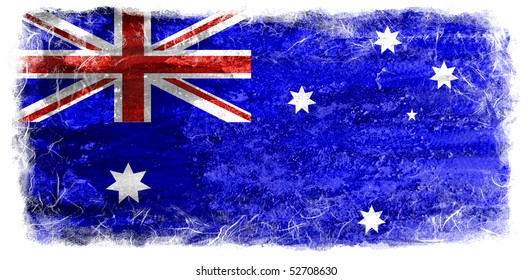 Grunge Australia Flag