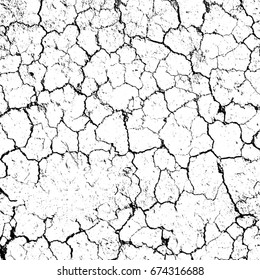 Cracks Texture White Black Vector Background Stock Vector (Royalty Free ...