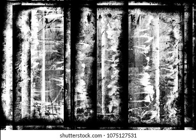 Grunge black and white abstract dirty textured background. Scratch lines over background. Noise and grain. Scratch texture. Grunge frame. Splashes of paint. Distress urban illustration - Shutterstock ID 1075127531