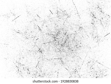Grunge black and white pattern. Monochrome particles abstract texture. Background of cracks, scuffs, chips, stains, ink spots, lines. Dark design background surface.