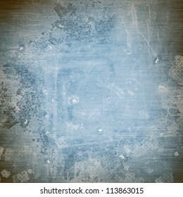 Grunge Blue Paper Texture, Distressed Background