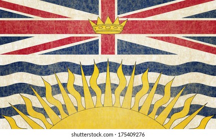 Grunge British Columbia Flag