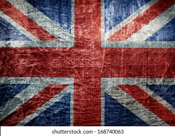 grunge British flag
