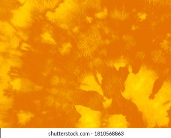 Стоковая иллюстрация: Grunge Creative Pattern. Decorative Paper. Ochre Watercolor. Active Base Painting. Yellow Trendy Environment. Asian Stains. Ornament Amber Pattern.
