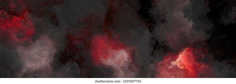 Grunge Dark Red Stain Hot Watercolor Manuscript With Marbled Grunge Creepy Texture And Dark Black And Grey Color Paint. Halloween Texture Background Muddy Color	
