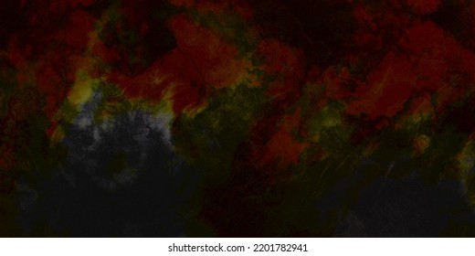 Grunge Dark Yellow Grey Red Impression Background With Black, Spilled Creepy Texture Rusty Surface Panel. Rusted Line Texture Material Gray Shades Painted Brown Tones Dark Halloween Banner	
