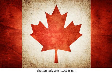 Grunge Flag Of Canada