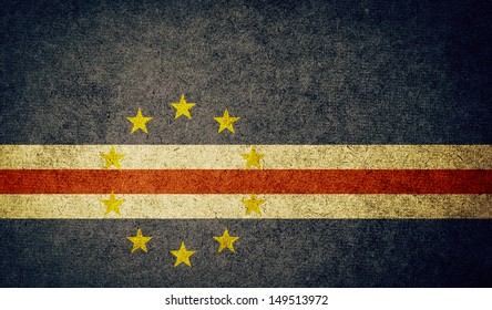 Grunge Flag Of Cape Verde