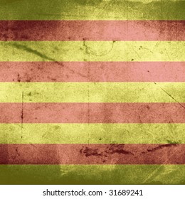 grunge flag of catalonia