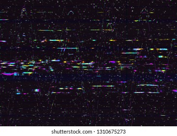 Grunge Glitchy Texture Tv Screens Abstract Stock Illustration ...