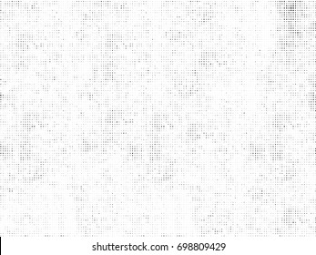 Grunge Halftone Black And White Horizontal. Grayscale Abstract Texture For Design And Decoration. Black And White Halftone The Background Stains, Cracks, Chips. Vintage Old Texture Halftone