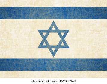 Grunge Israel Flag