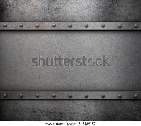 Grunge Metal Background Rivets Stock Illustration 346189157