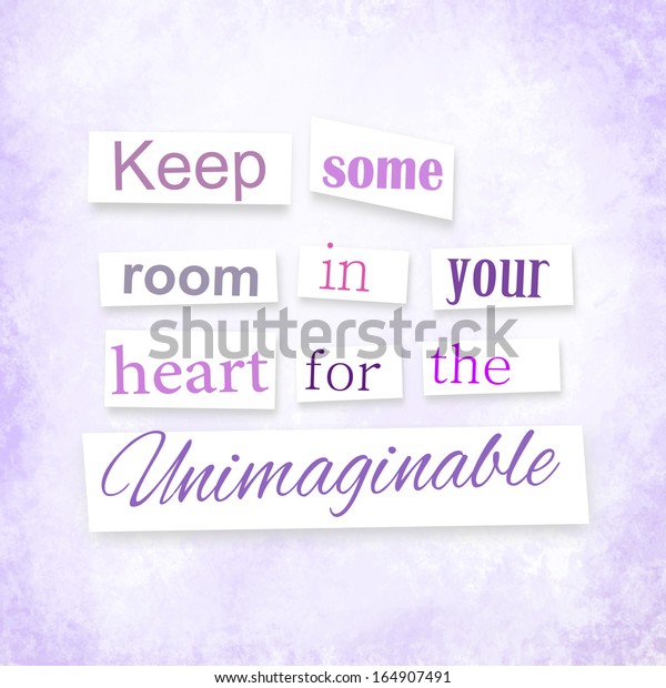 Grunge Quote Anonymous Letter Style Keep Stock Illustration