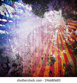 grunge rays background 