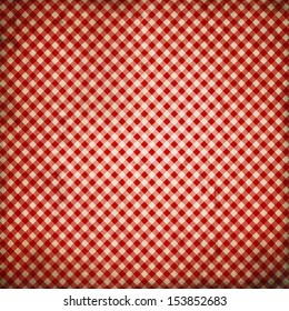 Grunge Red Checkered Background