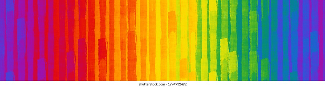 Grunge seamless texture with brush stroke pattern, rainbow color, banner, 3d illustration - Powered by Shutterstock