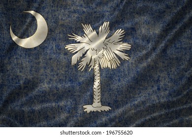 Grunge South Carolina State Flag