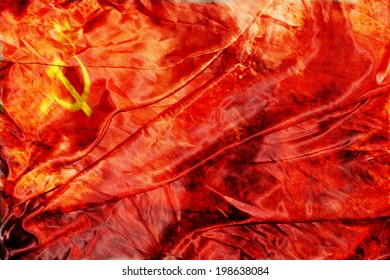 Grunge Soviet Union Flag