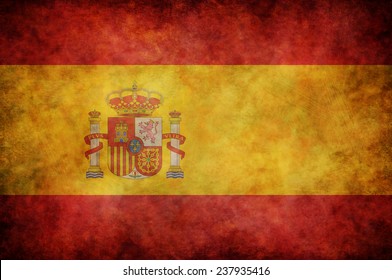 Grunge Spain Flag