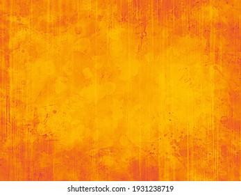 Grunge Splashed Red Orange Design, Abstract Messy Warm Autumn Background, Grain Illustration Backdrop	