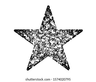 Vector Grunge Stardistressed Star Symbol Stock Illustration 1573948180